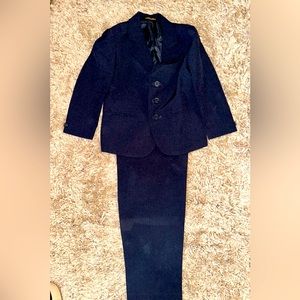 Boys Sean John Navy Pinstripe 2 button Suit 4